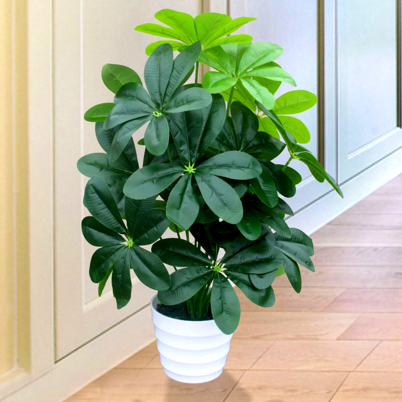 Artificial Tree, Simulated Plant, Money Tree, Floor-Standing Decorative Potted Plant, Living Room Home Decoration, Indoor Green Plant, Fake Bonsai Ornament