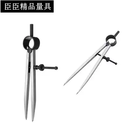 Johnson black accessories Square leg spring card planning line Planning line Compass Spacing gauge Leather tools Vegetable tanned leather