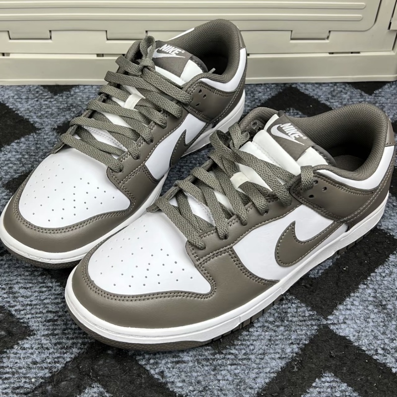 Nike Dunk Low White Olive Green Low-Top Lace-Up Casual Sneakers Men's Retro Sports Shoes Hf5441