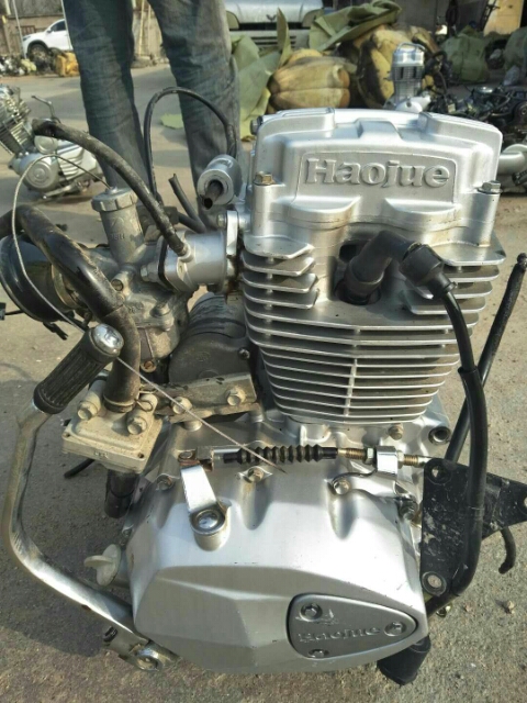 Second-hand Haojue Silver Leopard Yueguan motorcycle engine 125 150 ejector chain head Qianjiang Honda GM