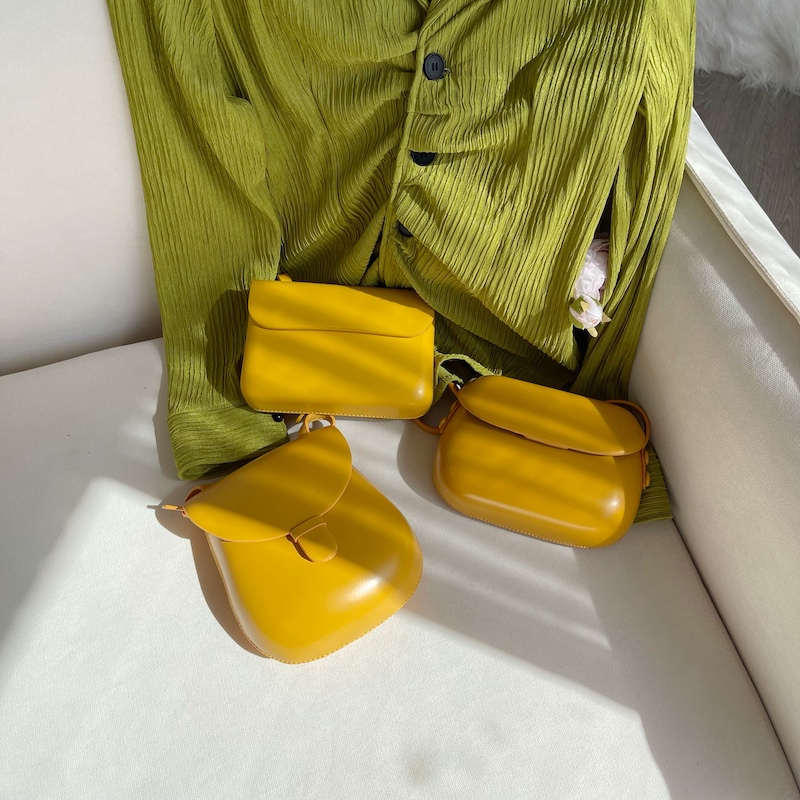 Mustard Girl·Yellow Flowers Tell of a Good Year 2025 Spring/Summer Korean Style ins Single-Shoulder Versatile Crossbody Small Bag for Women