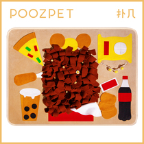 Poker POOZPET fattening Happy meal Pets Anti-Demolition Home Toy Cat Dogs Washable Fun Game Smelling Mat