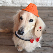 LAWPP Taiwan ZAZAZOO Pets National Little Orange Hat Mini Large Dog Cat Dog Generic