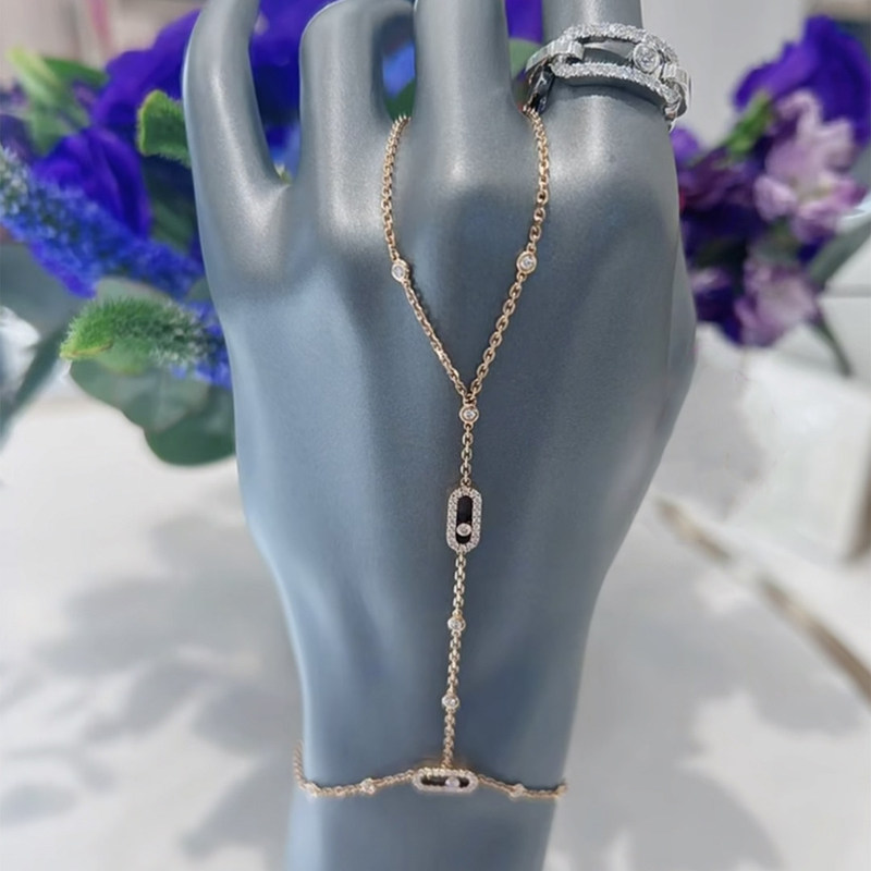 Sliding Diamond Arm Chain for Women, S925 Sterling Silver, Thickly Plated with 18K Gold, Full Diamond Bracelet, Light Luxury Jewelry, Detailed and Authentic Sliding Diamond Arm Chain for Women, S925 Sterling Silver, Thickly Plated with 18K Gold, Full Diamond Bracelet, Light Luxury Jewelry, Detailed and Authentic