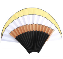 Blank sericite 5-Yuan up folding fan surface Process fan-faced Gift fan face 10 inch (blank silk face)