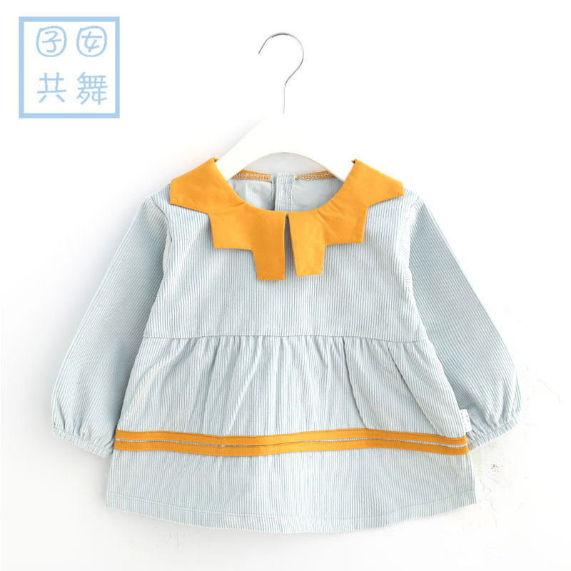Autumn Winter Baby Light Core Suede Hood Clothing Waterproof Anti-Wear Pure Cotton Dining Around Pocket Children Drawing Apron Anti-Dirty And Protective Clothing