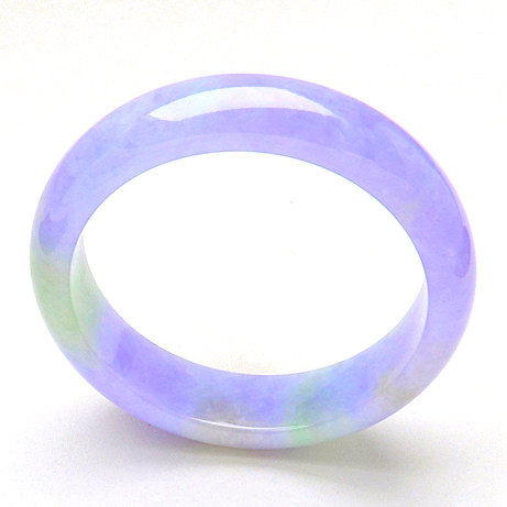 Myanmar A goods Laokeng natural jade spring color violet jade bracelet floating flower sun green jade bracelet purple bracelet