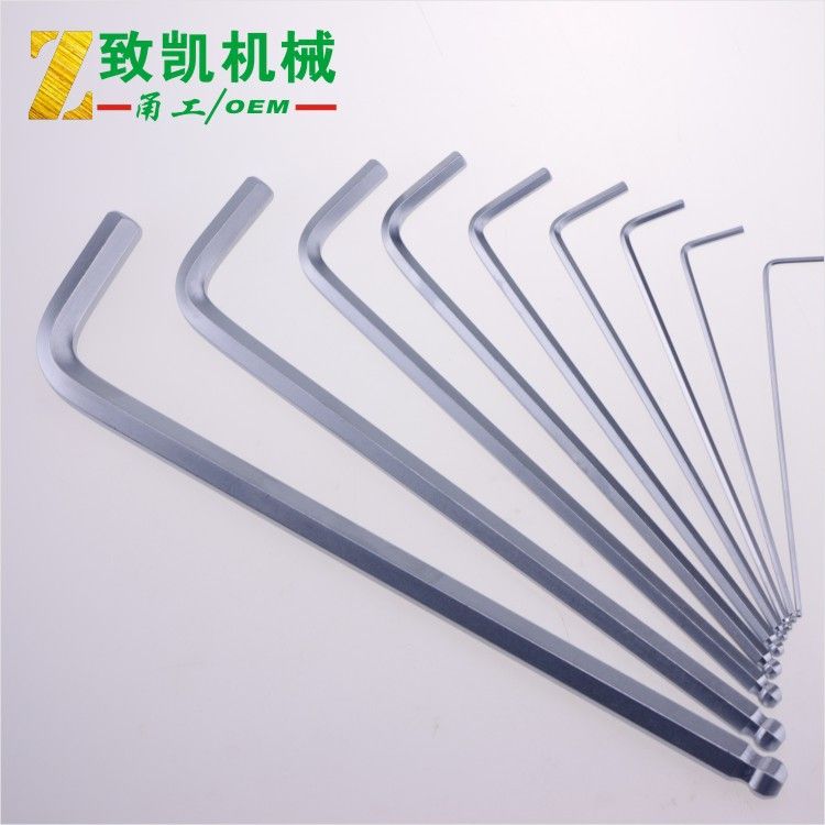 Single inner hexagonal lengthened ball head inner hexagonal wrench L-shaped hexagonal edge 6 square inner hexagonal inner hexagonal