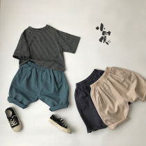ch Zan-every color love 2020 new summer linen radish pants boy seven points male and female forest Japanese and Korean version of literature and art