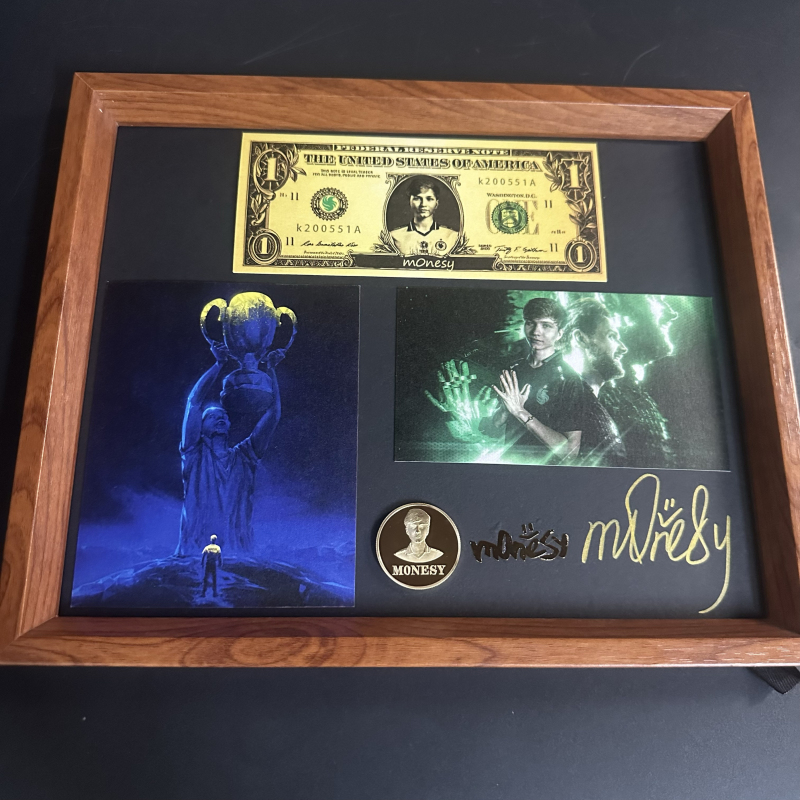 M0Nesy Signature Commemorative Frame, Prince Signature Commemorative Frame, Cs Merchandise Original Replica Signature, Non-Printed with Photo Frame