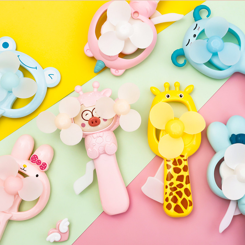 Children Cartoon Mini Hand Press Hand Small Fan Student Portable Dorms Carry-on Hand Small Fan