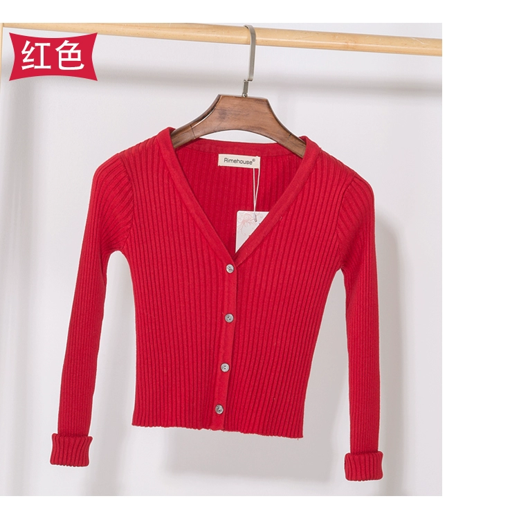 Áo len nữ mùa xuân 2018 có điều hòa mùa xuân mới mùa hè mỏng phần cardigan mùa xuân và áo len ngắn mùa thu