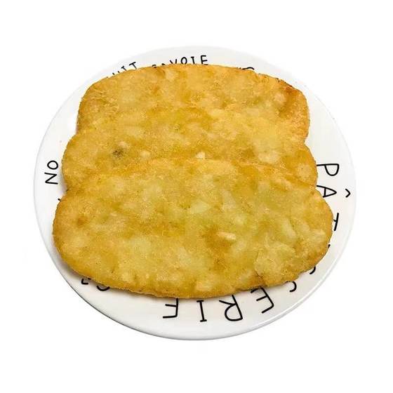 雪川笑脸饼美椭圆薯饼商用冷冻半成品烤箱薯条土豆饼空气炸锅食材