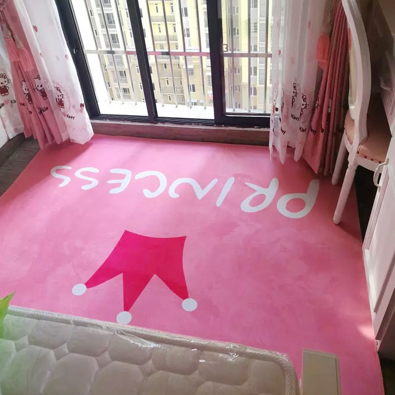net red early childhood room carpet cartoon living room bedroom full of lovely girl princess room household mattress