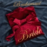 Демисезонный бархатный банный халат для невесты, красная пижама, делается под заказ, для подружки невесты