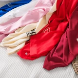 Осенняя пижама для невесты, красный банный халат, для подружки невесты