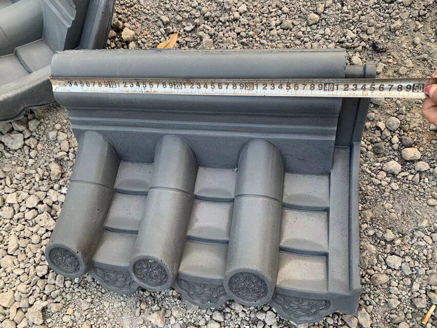 Wall cap Antique blue tile Wall head tile Antique integrated tile Wall blue tile