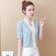 Mùa hè 2020 mới thời trang khí chất tay ngắn rất cổ tích siêu cổ tích ngoại nữ áo voan nữ hàng đầu - Áo sơ mi chiffon ren