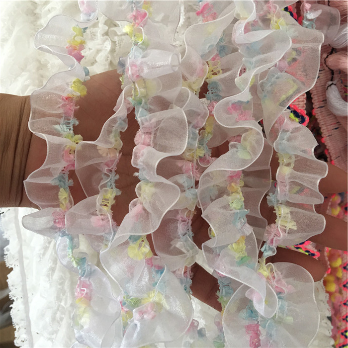 Princess new straightening original mesh lace yarn transparent color elastic clothing lace accessories