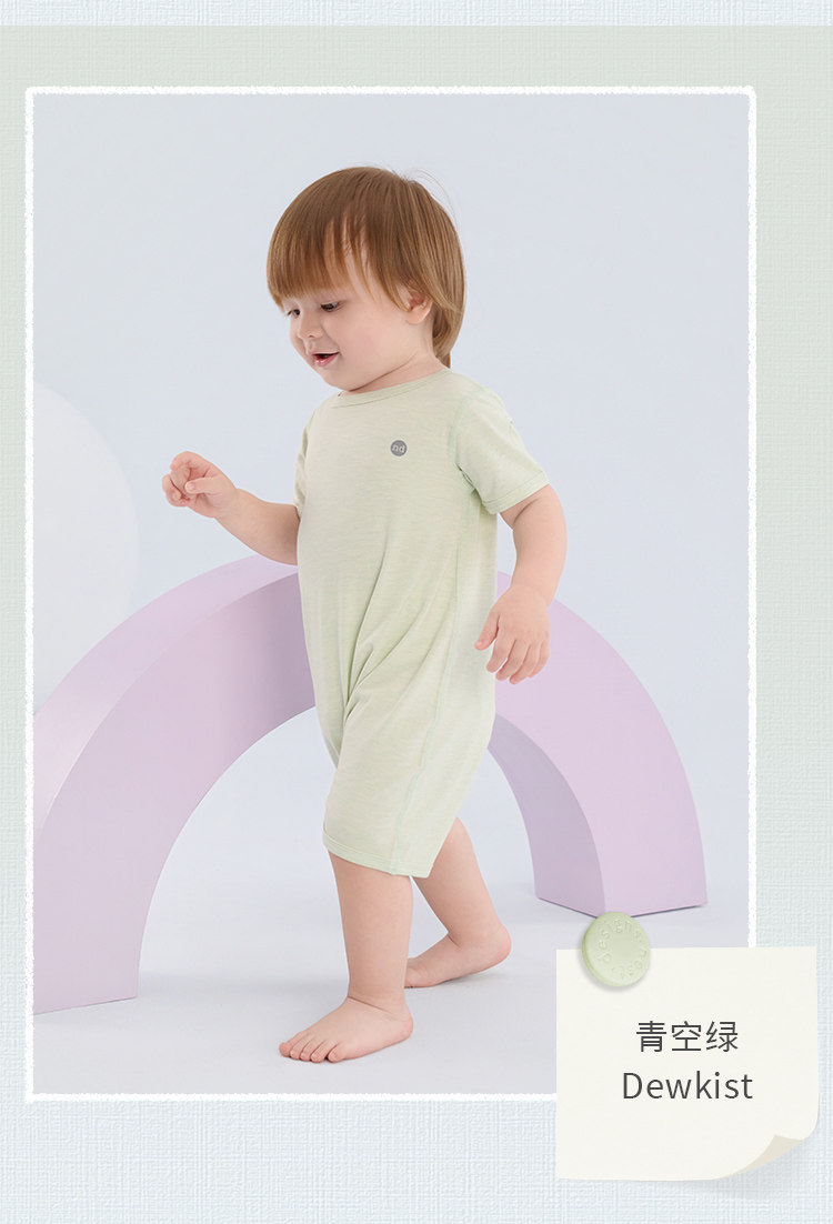 Nest Designs婴儿短袖连体衣春夏新生儿衣服宝宝包屁衣哈衣爬服 — 18