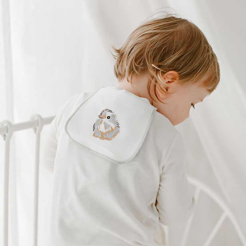 Nest Designs Baby Gauze Sweat Towel Kids Kindergarten Cushion Back Towel Baby Sweat Towel 2 pieces