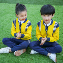 Kindergarten garden clothes spring and autumn 2020 early spring new suit Childrens cotton class clothes Primary school students British style school uniform