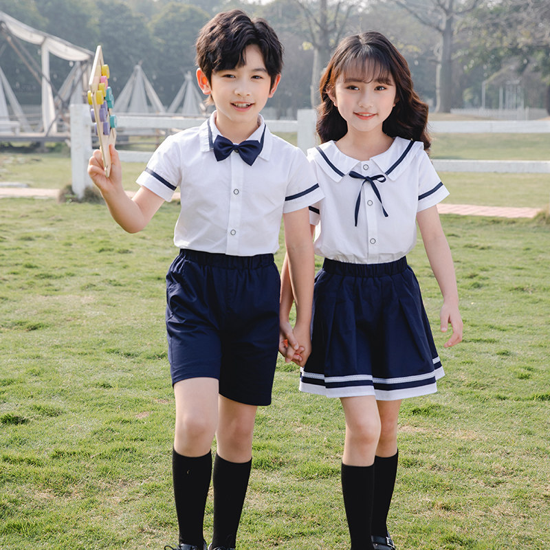 Kindergarten Landscaped Summer Clothing 2022 New Men And Women's Shirts Children Banswear Suit Elementary School Uniforms Inn Wind