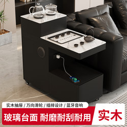 2026 New Model Sofa Side Table Side Cabinet for Living Room, Multifunctional Side Cabinet for Home Use, Modern Integrated Tea Cabinet with Kettle