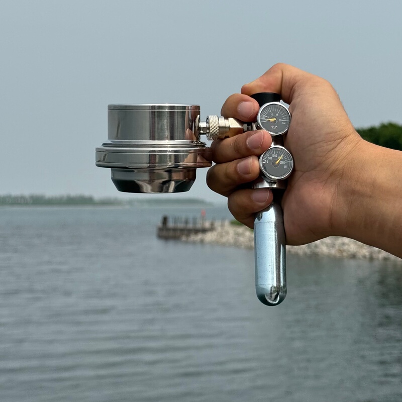 Zhenhe Pneumatic Coffee Machine He Series Mini 1St Generation 9Bar Pressure Extraction Espresso Alternative to Moka Pot Zhenhe Pneumatic Coffee Machine He Series Mini 1St Generation 9Bar Pressure Extraction Espresso Alternative to Moka Pot