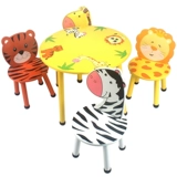 Качественное экологичное детское мультяшное кресло для раннего возраста из натурального дерева для детского сада