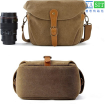 Custom New Canvas Single Counter Digital Camera Bag Outdoor Casual Portable Waterproof Retro Sony Micromonographic Bag