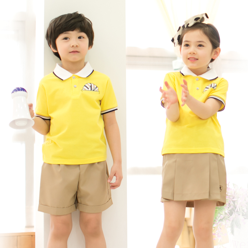 Đồng phục trường đặt hàng mẫu giáo cotton áo thun thể thao sân vườn phiên bản tiếng Hàn của đồng phục tiểu học và trung học trang phục hợp xướng bexinhshop shop