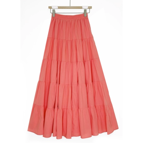 Хлопковая модная цветная летняя большая юбка в складку, по фигуре