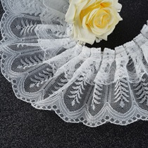 Curtains French light luxury lace gauze edge white fantasy lace fungus edge pillow sofa side splicing M-283