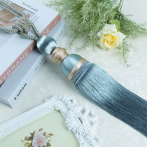 Modern simple light luxury curtain hanging ball tied ball strap tied rope bedroom living room curtain decoration hanging ball tassel