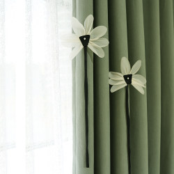 Curtain Head Lace Decoration Pin Style Three-Dimensional Mesh Flower Irregular Ruffle Ribbon Bedroom M-533