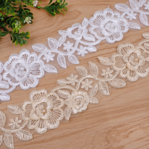 Curtain lace water soluble side leaf side sofa accessories decorative side wide side curtain side decorative lace