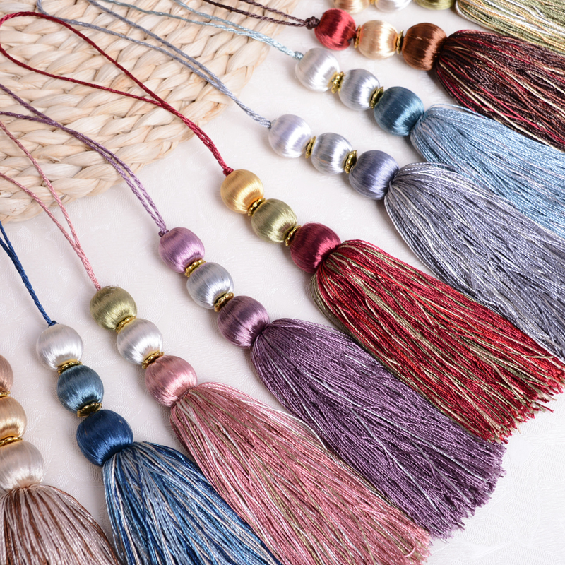 Curtain accessories Decorative Hanging Ears Small Hanging Balls Curtain Hanging Ball DIY Home Loaded Pendant Ball heads pendant D16