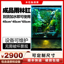 The finished smart rainforest tank is customized and includes a full set of equipment. It can be shipped nationwide and can be used after adding water.