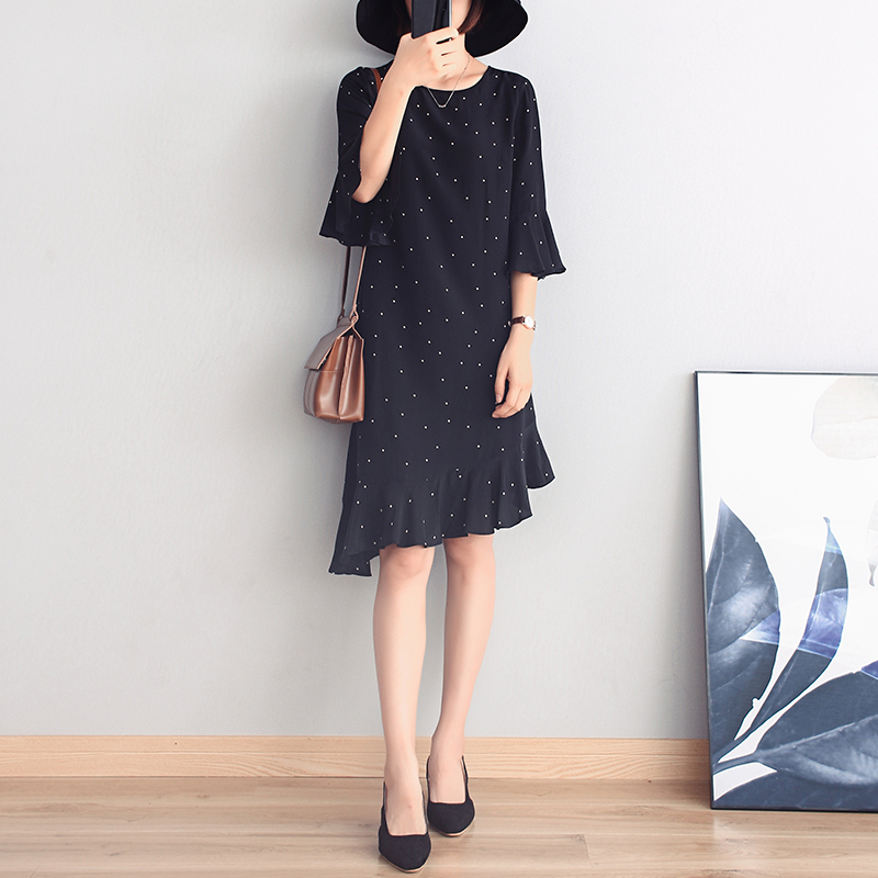 Summer retro dress, french style, 2024 years, oversize, loose fit Summer retro dress, french style, 2024 years, oversize, loose fit