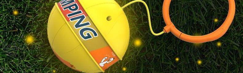 Скакалка на одну ногу 跳跳球儿童玩具发光软绳单脚弹力球闪光甩脚球健身套脚甩圈脚转球