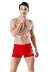 Năm sinh cotton đồ lót màu đỏ quần boxer nam quần đùi nữ màu đỏ eo lớn cặp vợ chồng shop đồ lót Cặp đôi