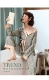 Bà bầu đồ ngủ mùa xuân và mùa thu quần áo cotton sau sinh cho con bú quần áo kimono cộng với kích thước phù hợp với dịch vụ nhà - Giải trí mặc / Mum mặc