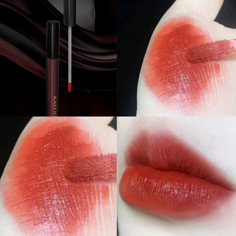 Lip Glazed Female Velvet Lipstick Red Lip Clay white mist surface matt and persistent nourishing lip gloss affordable student Niche Brands
