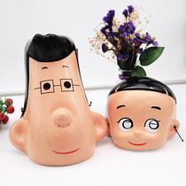Children cartoon mask Head son Little Head Dad cute funny parent-child dress mask