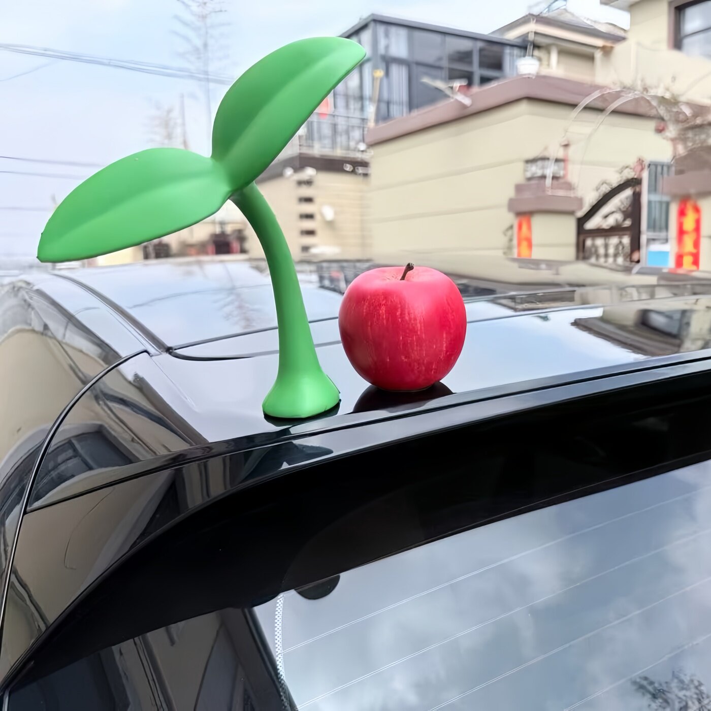 Car roof sapling decorations, grass ornaments, motorcycle and electric vehicle 3D car stickers, antenna exterior decoration, trunk decoration