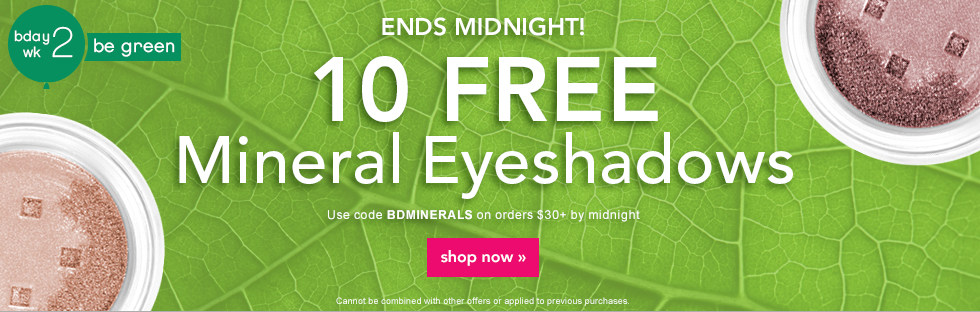 10 Free Mineral Eyeshadows - Midnight