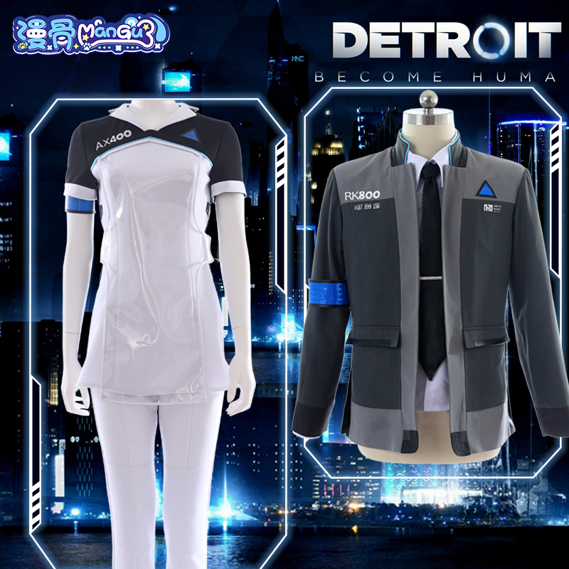 Manger Detroit change people cos Conor Caracos bionic man tight clothing cosply clothing male and female spot-Taobao