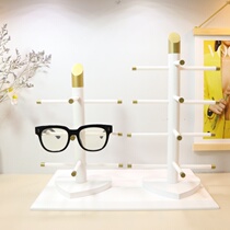 Sunglasses Show Shelf Sunglasses Display Glasses Display White multilayer display props Show Windows Exhibition Racks