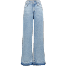 ONLY2024 summer new style casual gradient slimming high waist wide leg pants trousers jeans women) 124232055